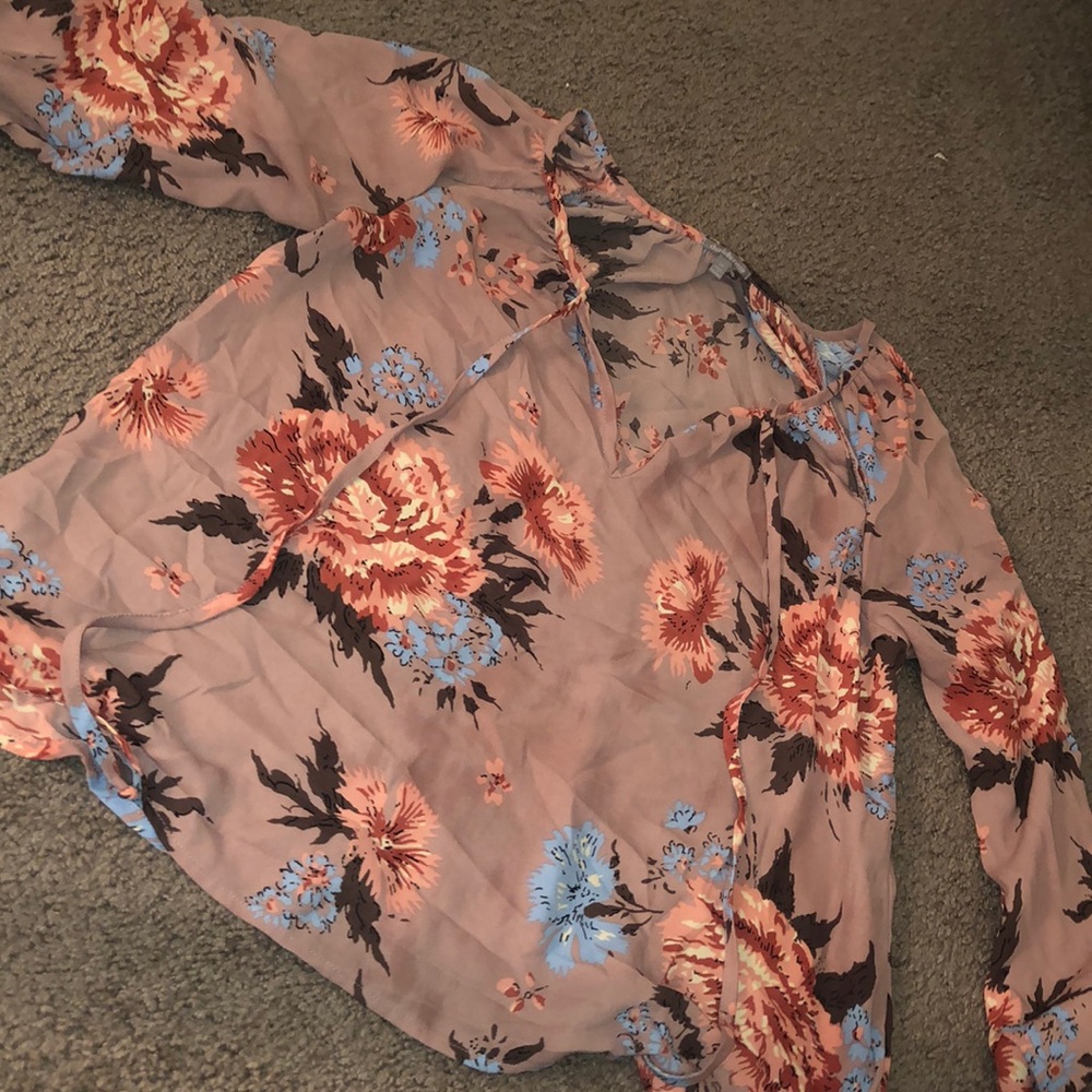 Long sleeve Charlotte Russe floral top